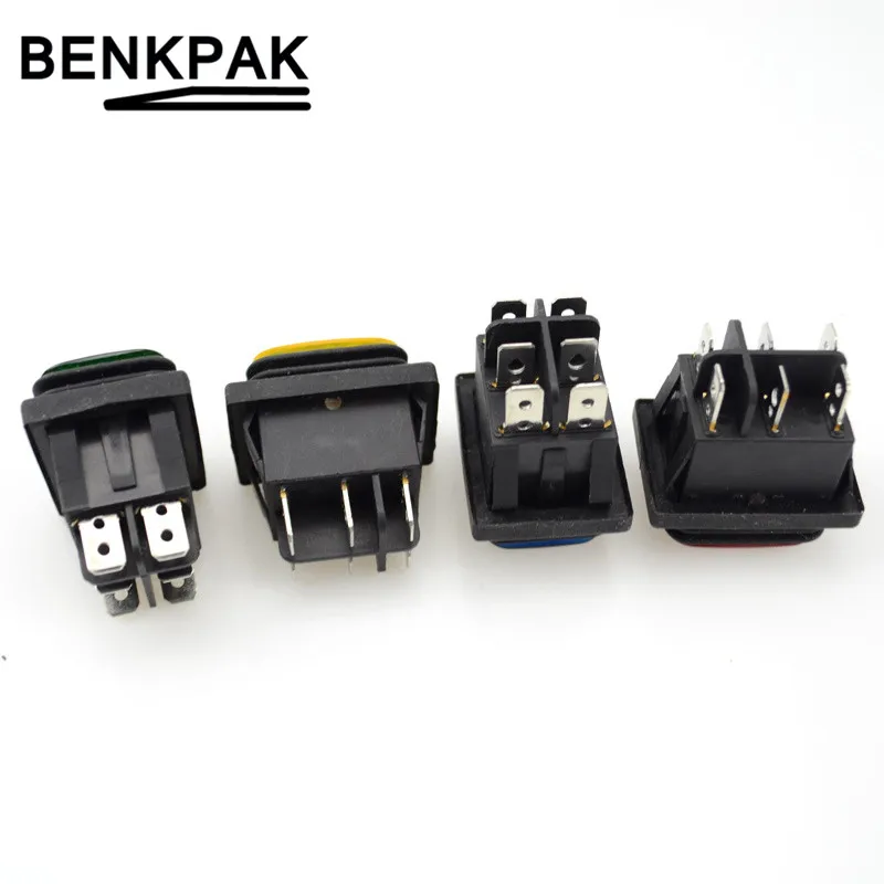1 шт. Led 12В водонепроницаемый 6pin ВКЛ-ВЫКЛ-ВКЛ Погода пакет лодка кулисный