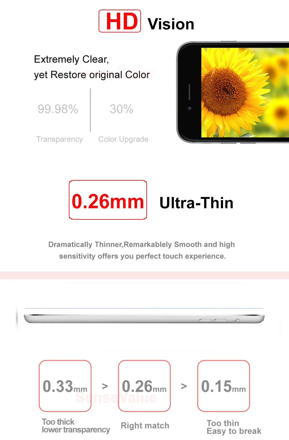 Оригинальная Премиум Защитная пленка 0 26 мм закаленное стекло для Huawei Honor 6X 5X X5 GR5 5A