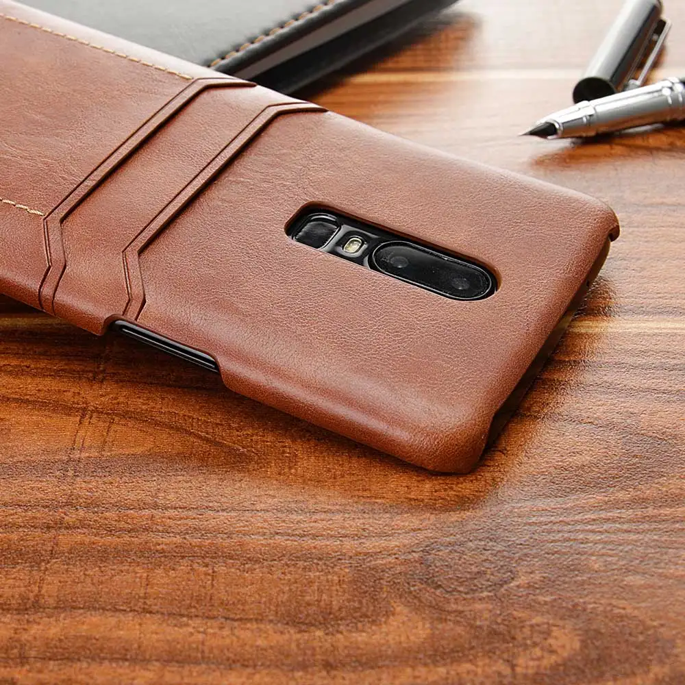 Phone case For oneplus 6T 1+6 six one plus 6 Capa Luxury High quality leather oneplus6 1+6t Cover with double card slot |