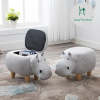 louis fashion stools ottomans solid wood footstool creative hippo shoes bench designer furniture storage test shoes