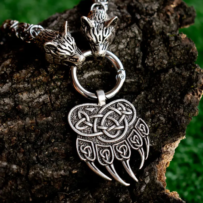 SanLan Norse pagan славянская скандинавский Медвежонок лапа Когтевран символ кулон