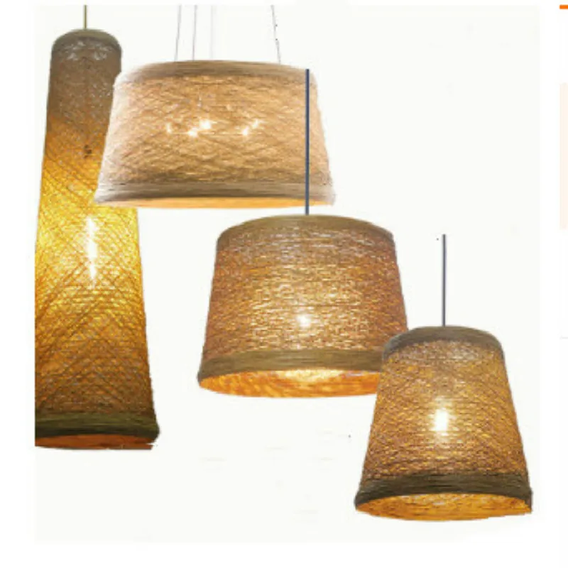 Подвесная лампа из ротанга ZB9985 светильник для столовой спальни барной стойки в