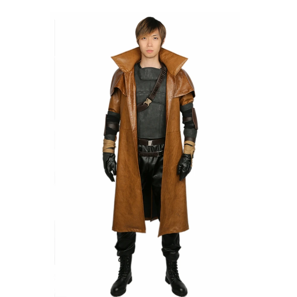 XCOSER Fallout 4 Ветеран рейнджер коричневый PU полный набор Косплей Костюм Хэллоуин Новое поступление бренд распродажа для мужчин