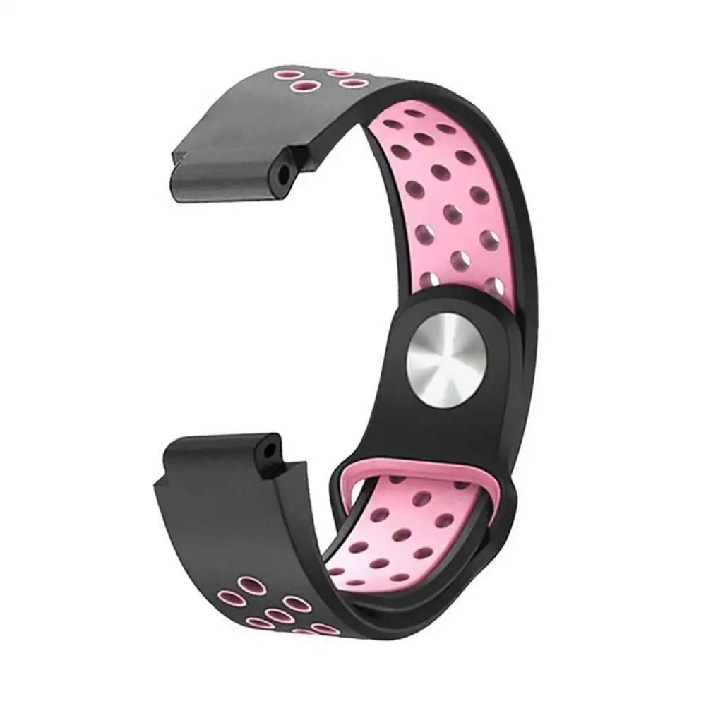 Сменный силиконовый ремешок для наручных часов Garmin Forerunner 230 235 220 620 630 735 умные часы умные аксессуары - Цвет: Black powder