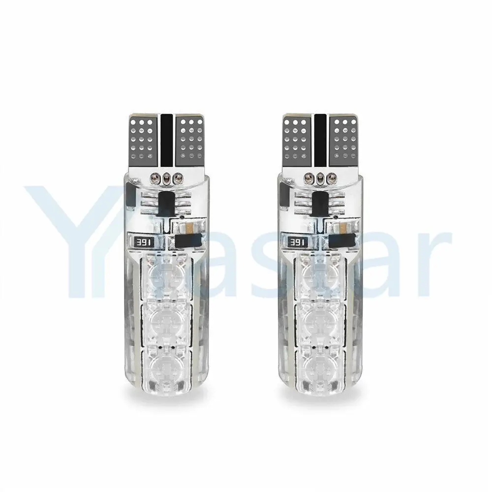 100 шт. Автомобильные светодиодные лампы RGB T10 W5W 194 168 5050 SMD | Автомобили и мотоциклы