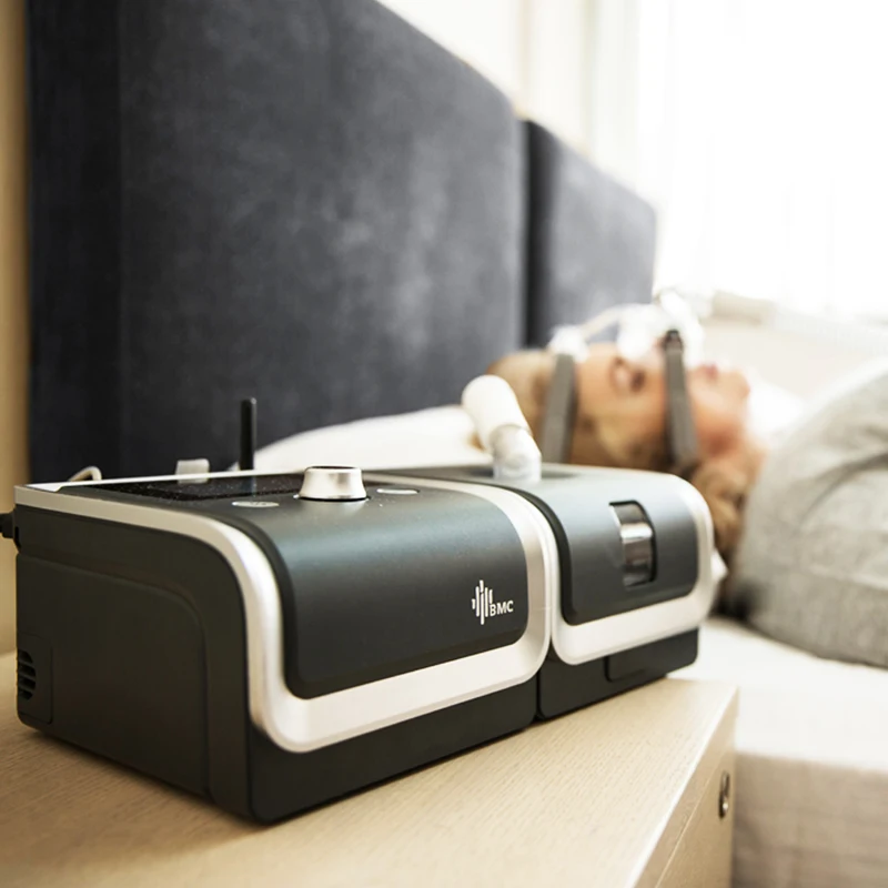 BMC GII CPAP Портативная Машина без шумы с носовой маской и трубкой и сумкой для пациентов с Апноэ Сна и храпом