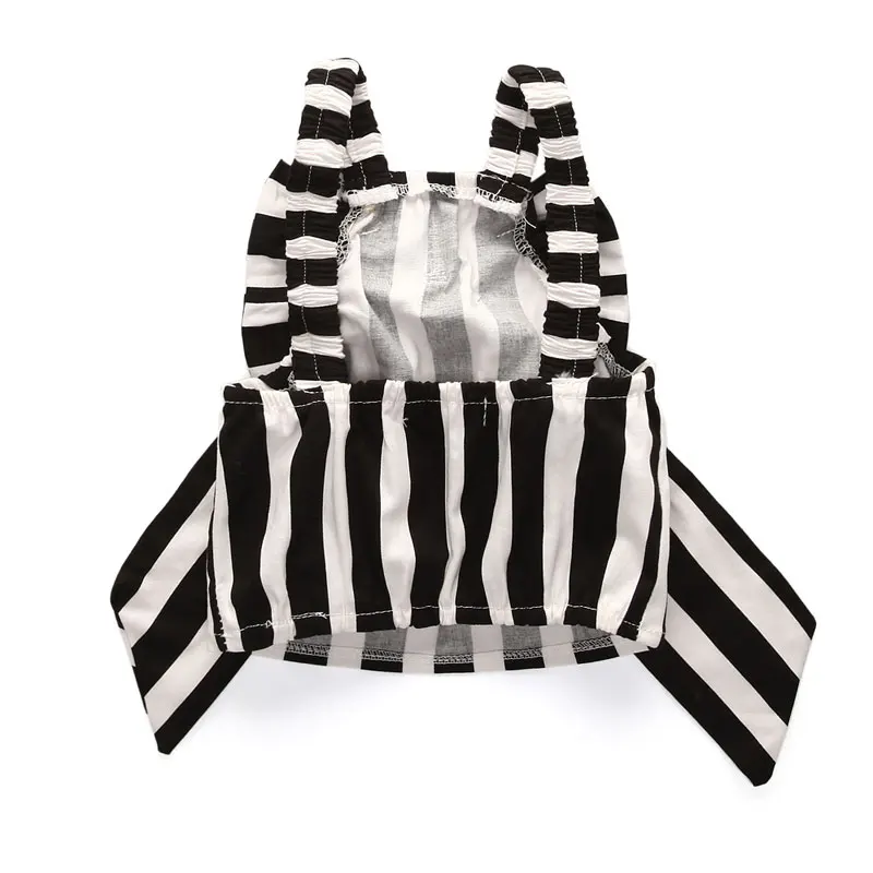 Комплект для девочек топ и штаны AiLe Rabbit 2 предмета полосатая лента Короткие