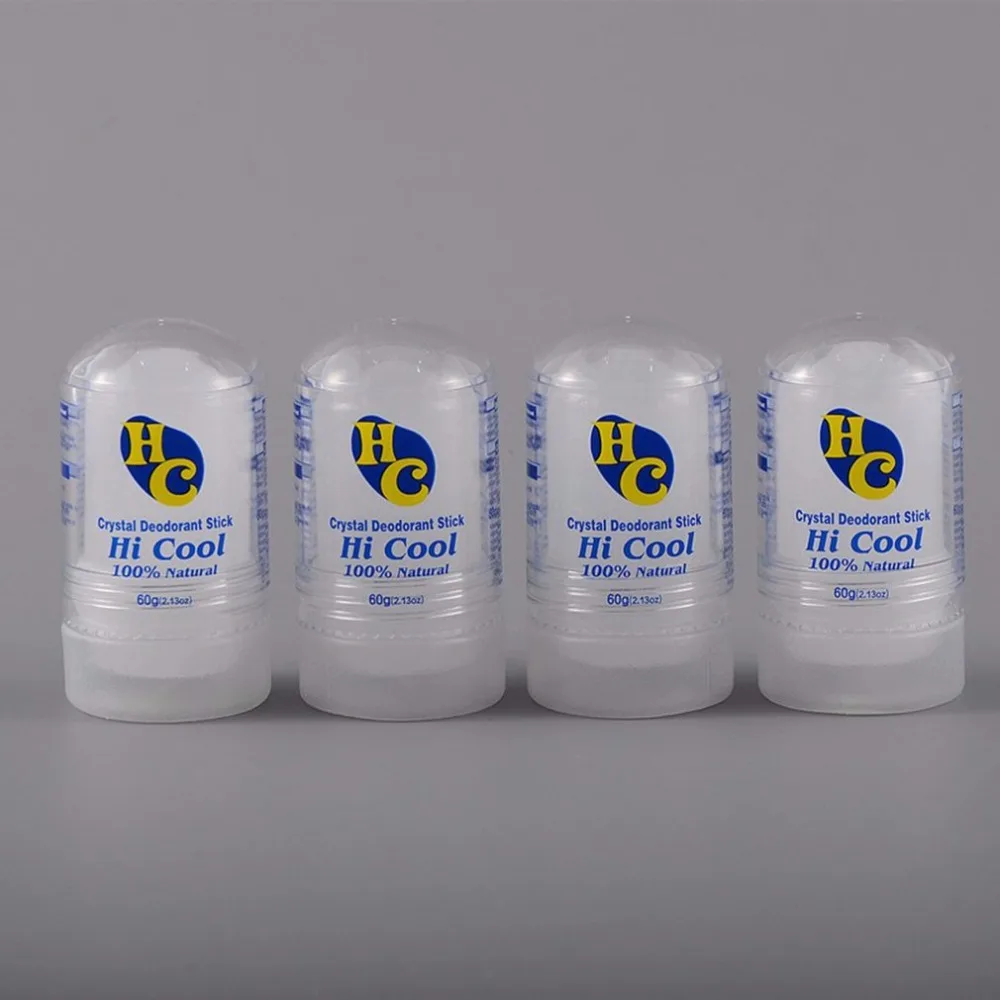 60G Portable Size Non-Toxic Natural Food-Grade Crystal Deodorant Alum Stick Body Underarm Odor Remover Antiperspirant