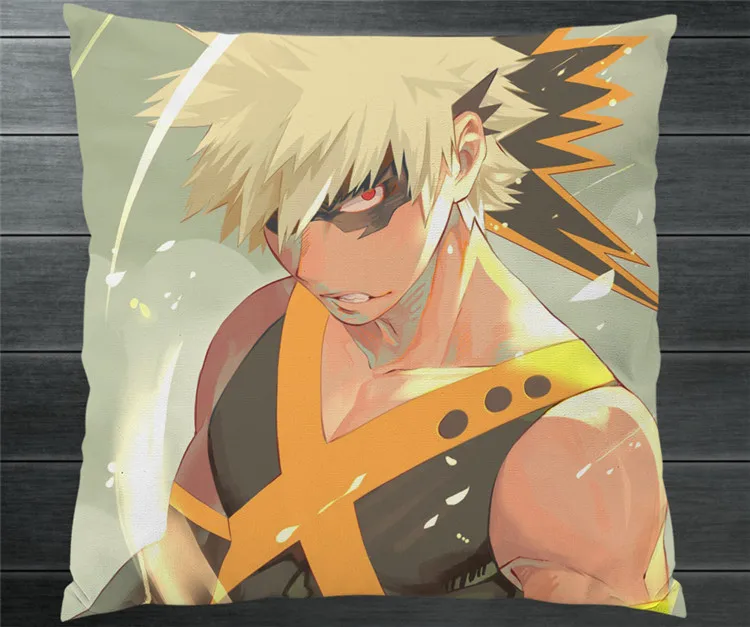Boku No My Hero Академия bakugou katsuki двухсторонняя подушка чехол 40x40 см искусственный