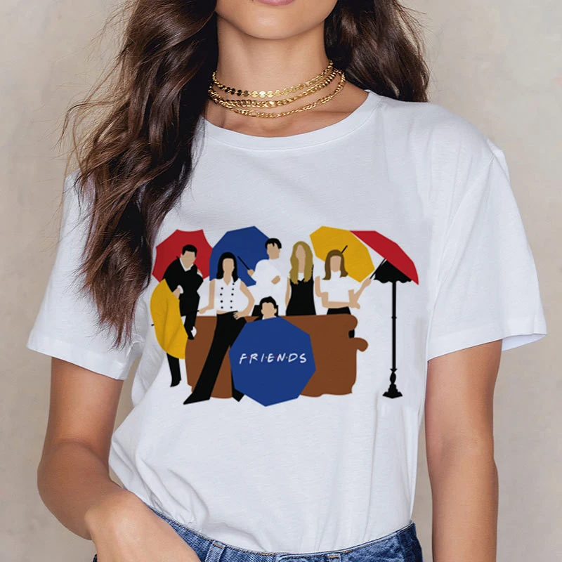 Новинка женские футболки Friends TV Harajuku Ullzang забавная футболка 90 х графическая