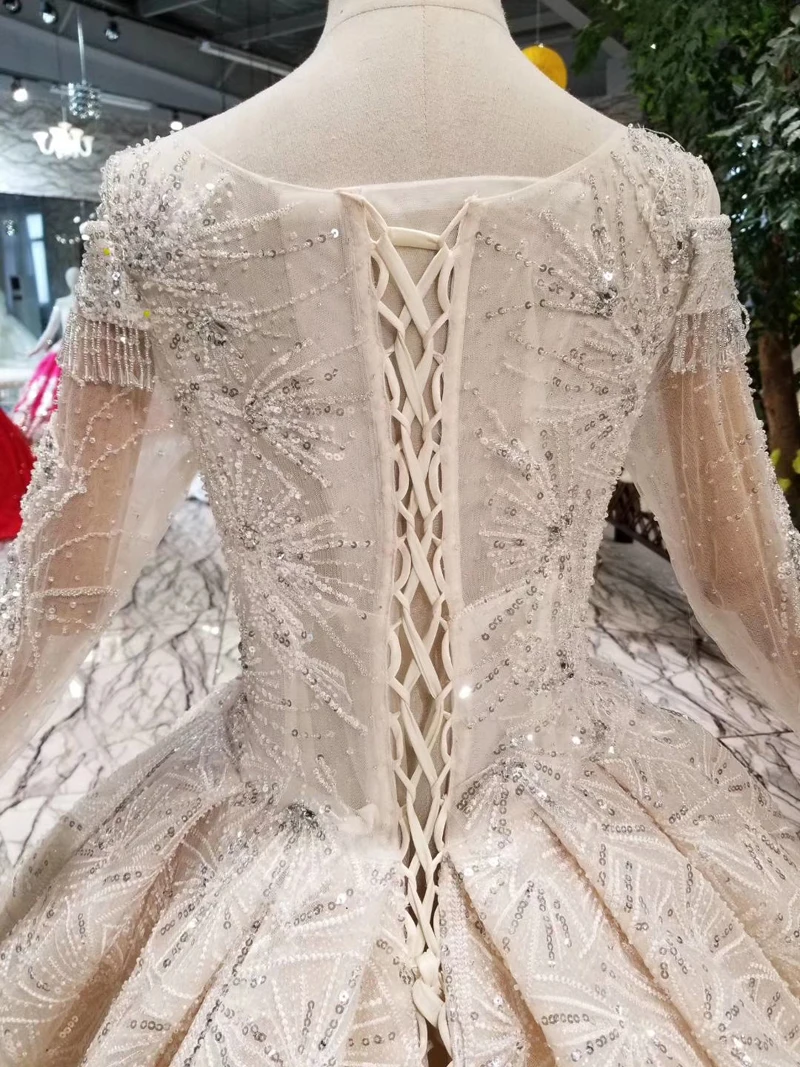 YuNuo ручной работы Роскошная свадебная одежда бисерные украшения для выреза