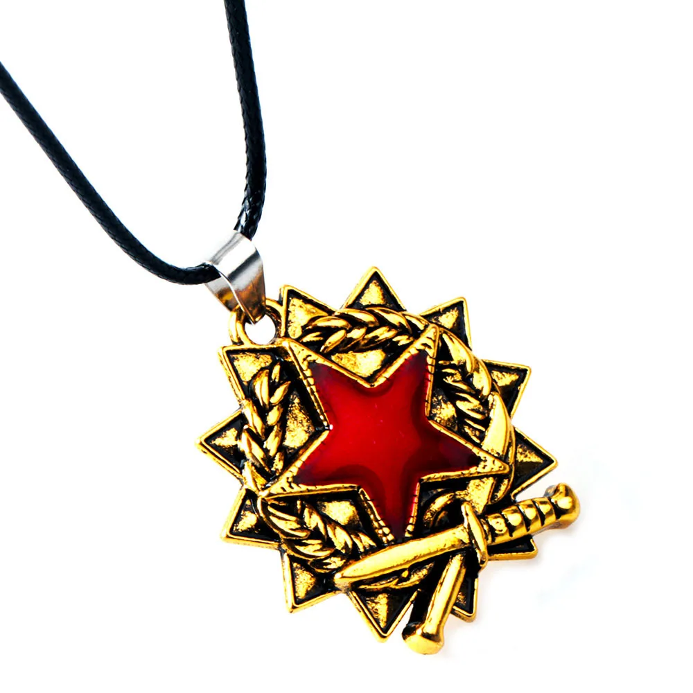 Игра CSGO Красная звезда логотип брелки для мужчин и женщин CS GO титан брелок