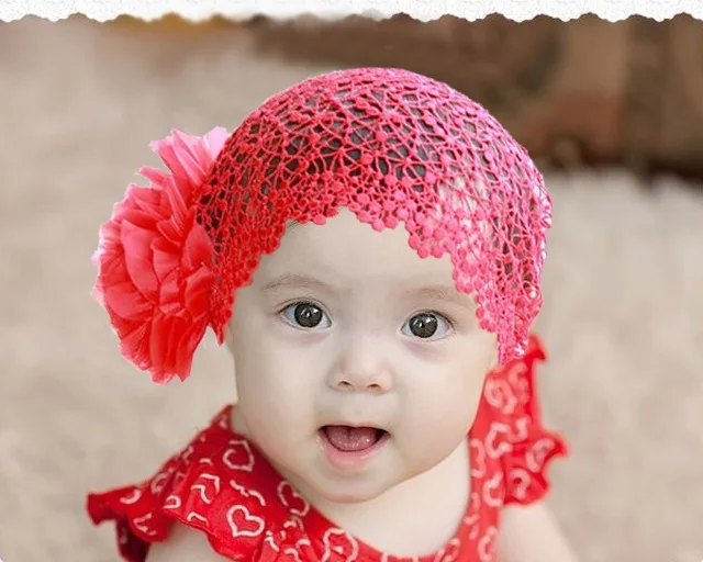 Детская Кружевная повязка на голову с большими цветами|hair accessories|hair accessories
