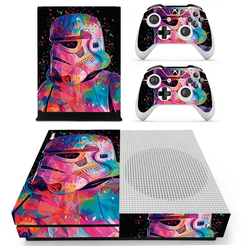 S-1035 Star Wars Vinly Skin Sticker Decals For XBOX One S Console With Two Wireless Controller Skin - Цвет: S-1035