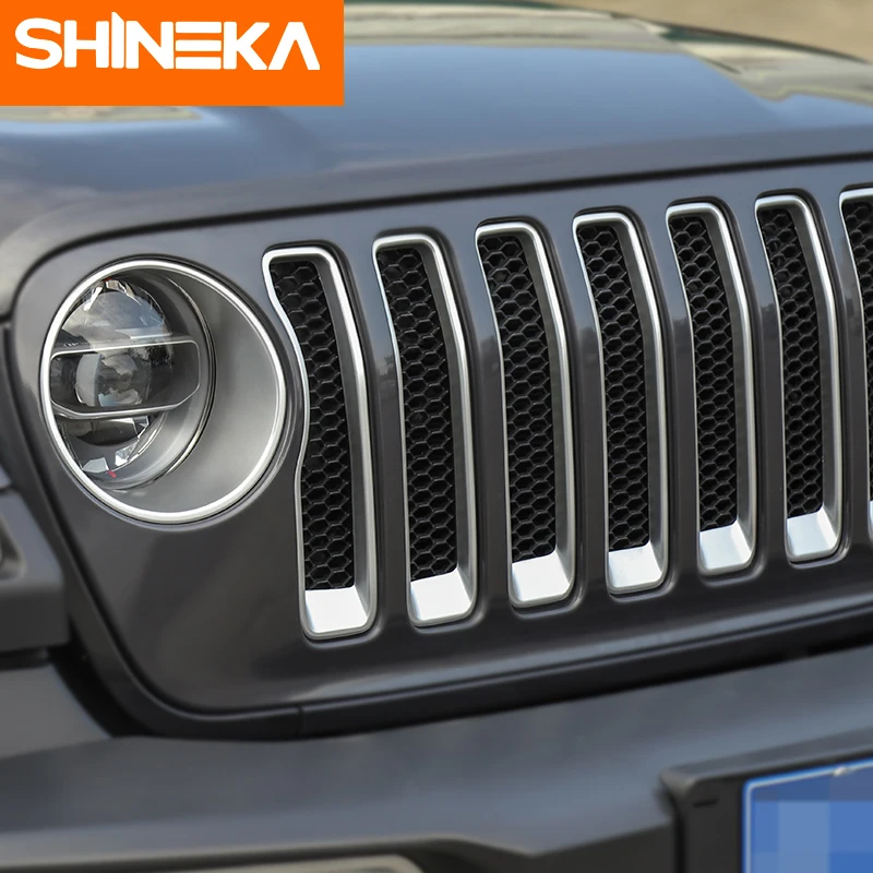 SHINEKA ABS Автомобильная внешняя передняя фара и гонки Передняя решетка