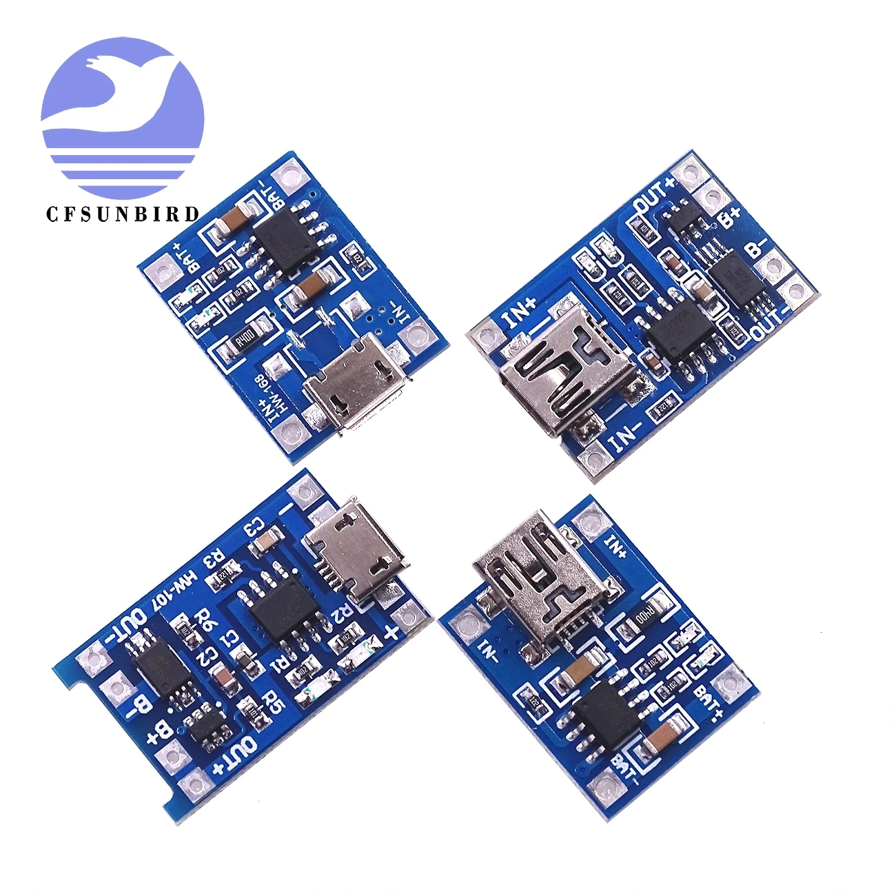 10 шт. зарядная плата 5 в Micro/Mini 1A Micro USB 18650 для литиевой батареи модуль зарядного