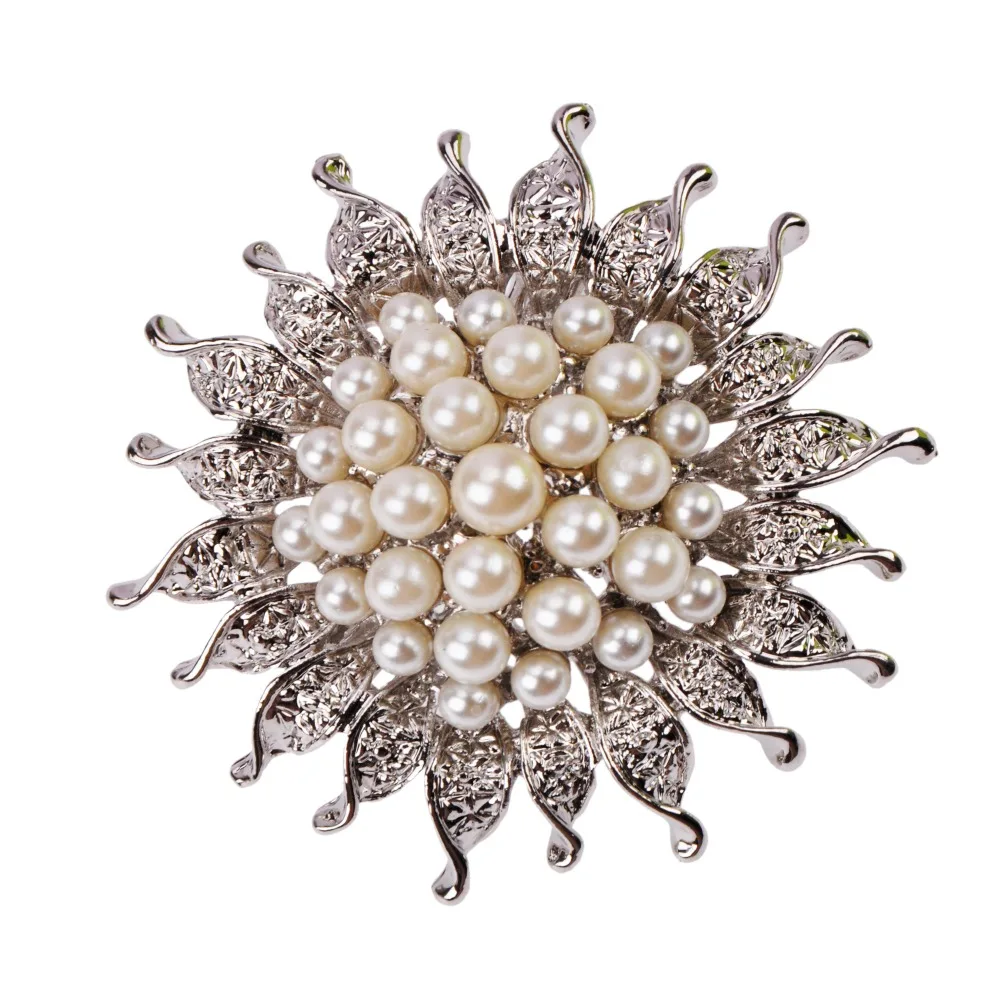 

Hot Selling Fashionable Imitation Pearl Flower Brooch Pin Garment Accessories Birthday Gift BRO72