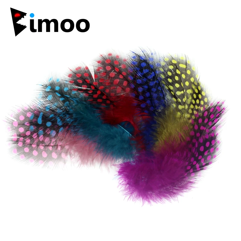 Bimoo 200 Искусственное перо для ловли рыбы мушки в горошек чехлы хвостов и щек