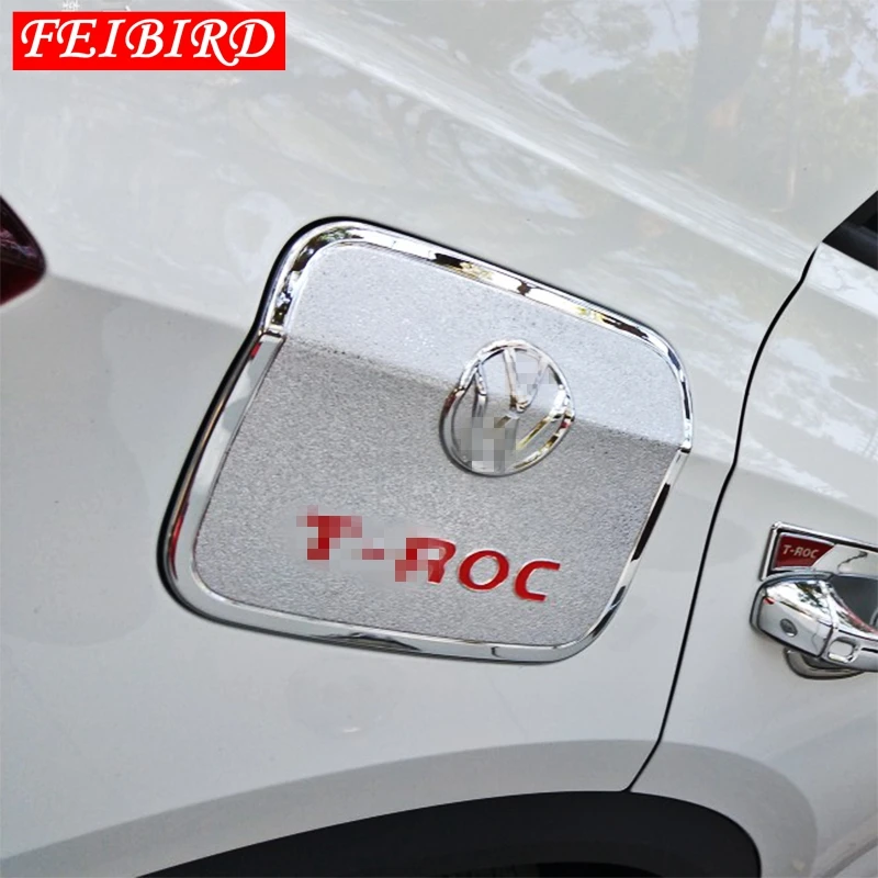 For Volkswagen T-Roc T Roc 2018 2019 Car Styling Gas/Fuel/Oil Tank Cover Cap Stick ABS Lamp Frame Trim | Автомобили и мотоциклы