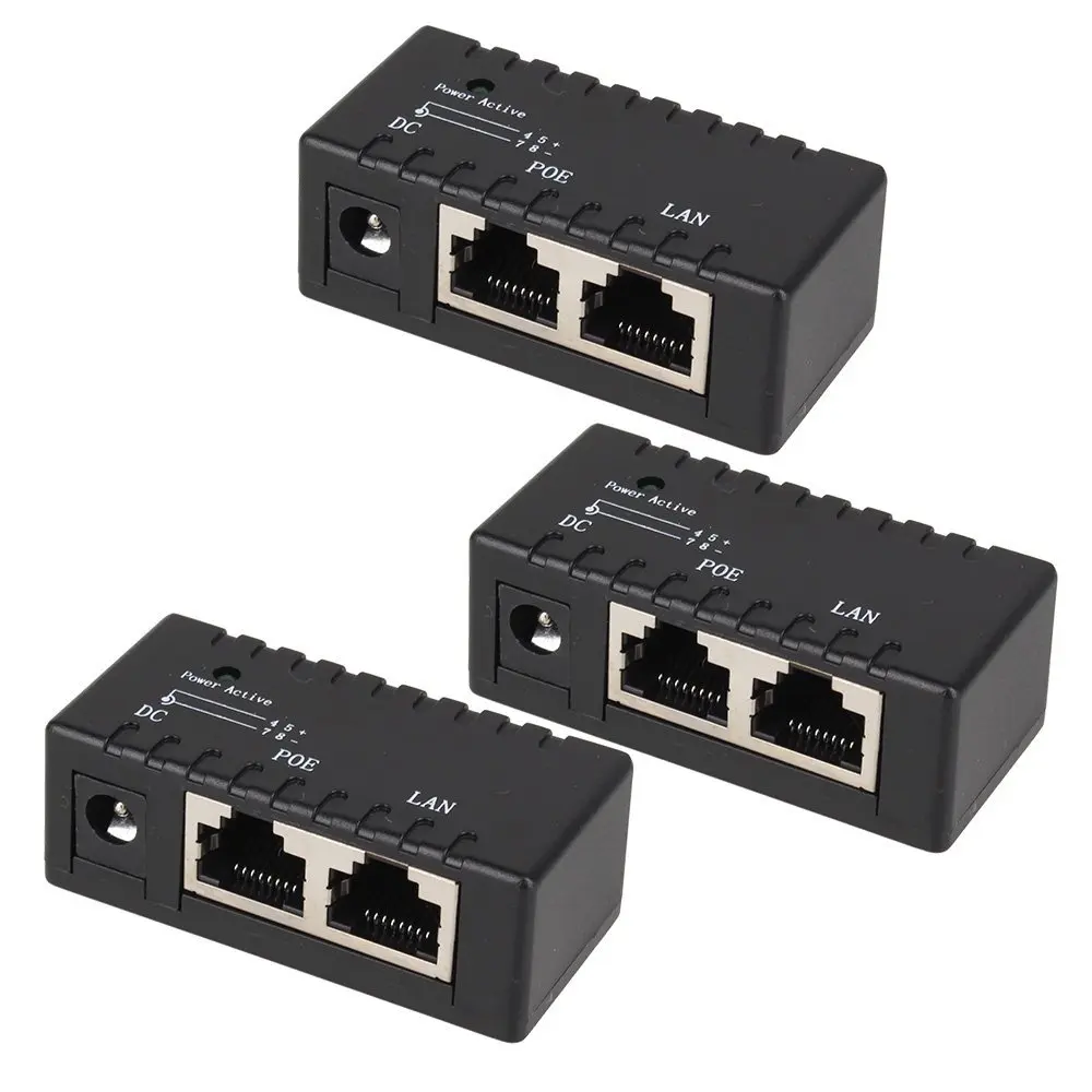 5 шт. POE инжектор RJ45 блок питания 9 48 В/1A для беспроводной AP CCTV камеры|poe injector power|poe