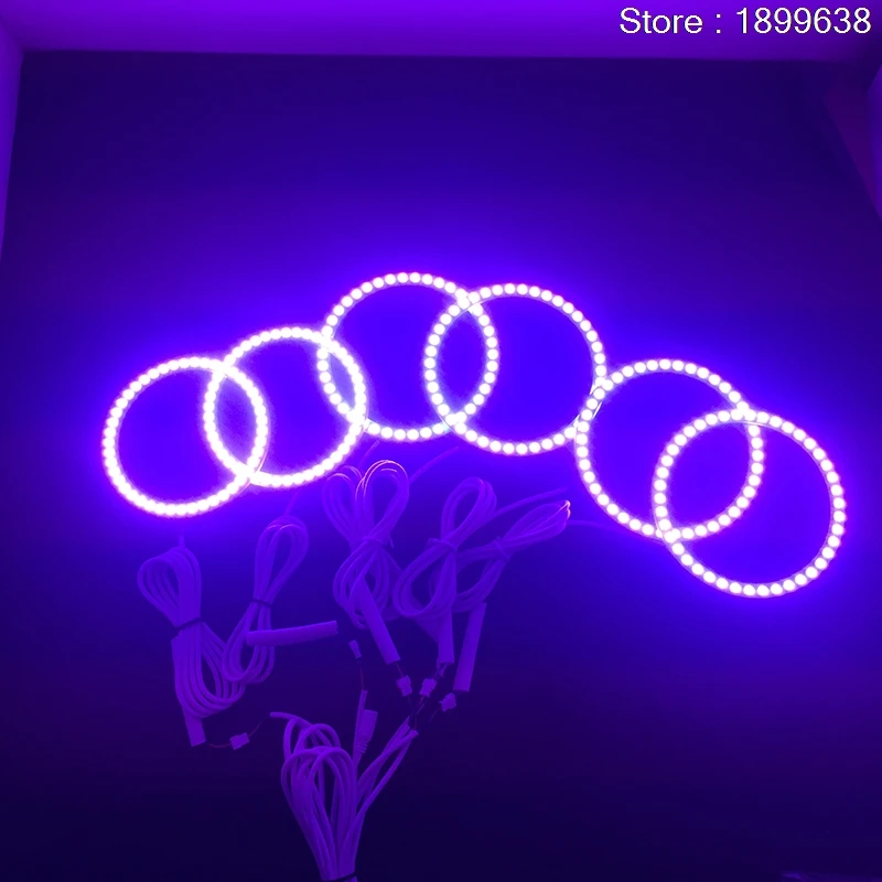 Для Alfa в римском стиле 159 2004-2011 RGB светодиодный фар колец halo ангел демон глаза с