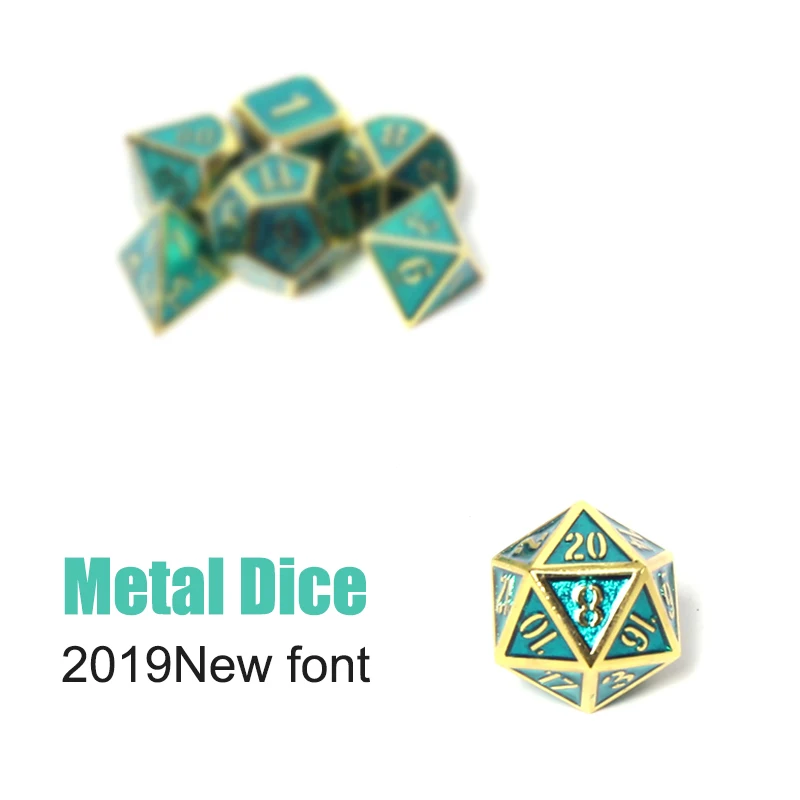 Rpg игральные кости DND Металлический Набор d & многогранные Твердые Подземелья и