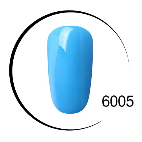 6005 Elite99 одношаговый Цветной Гель-лак чистый цвет белый дизайн ногтей супер качество отмачиваемый Светодиодный УФ-гель без запаха - Цвет: 6005