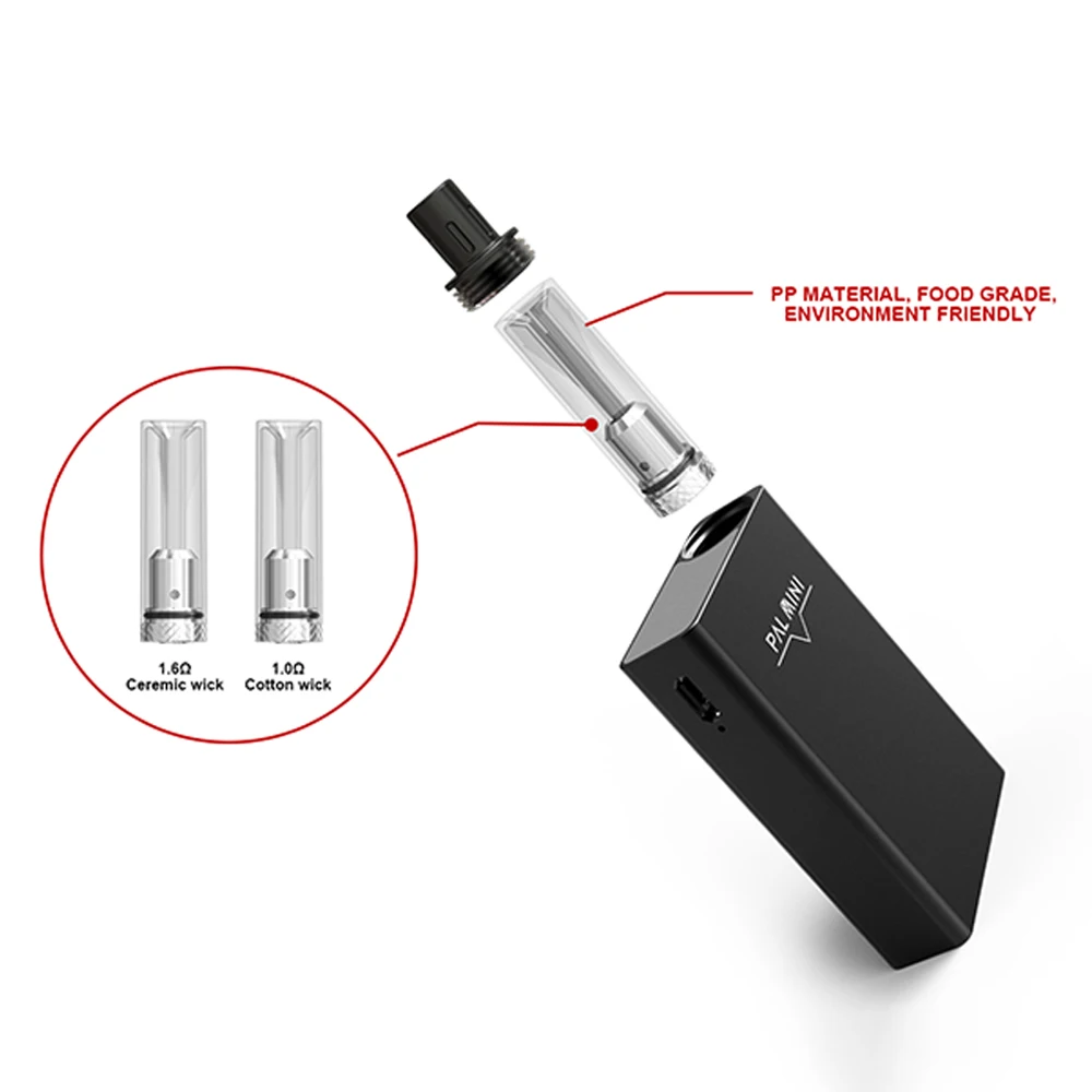 Артерия PAL мини Vape комплект 1100 мАч встроенный аккумулятор 1 мл испаритель 510 нить