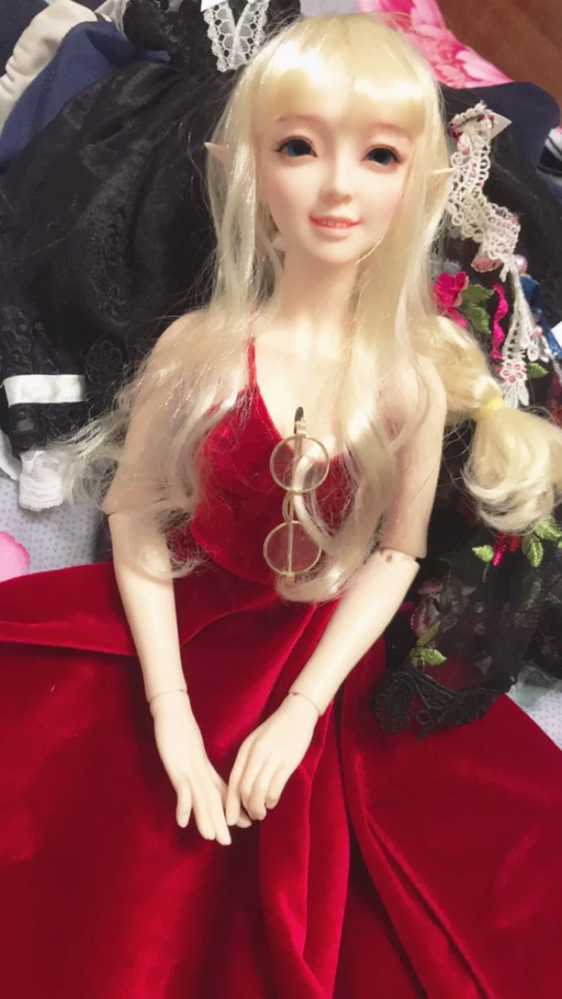 T02-X505 Blyth st кукольная одежда 1/3 1/4 bjd 1/6 мягкого плюша; аксессуары для куклы розовый Повседневное Бандажное платье 2 шт./компл
