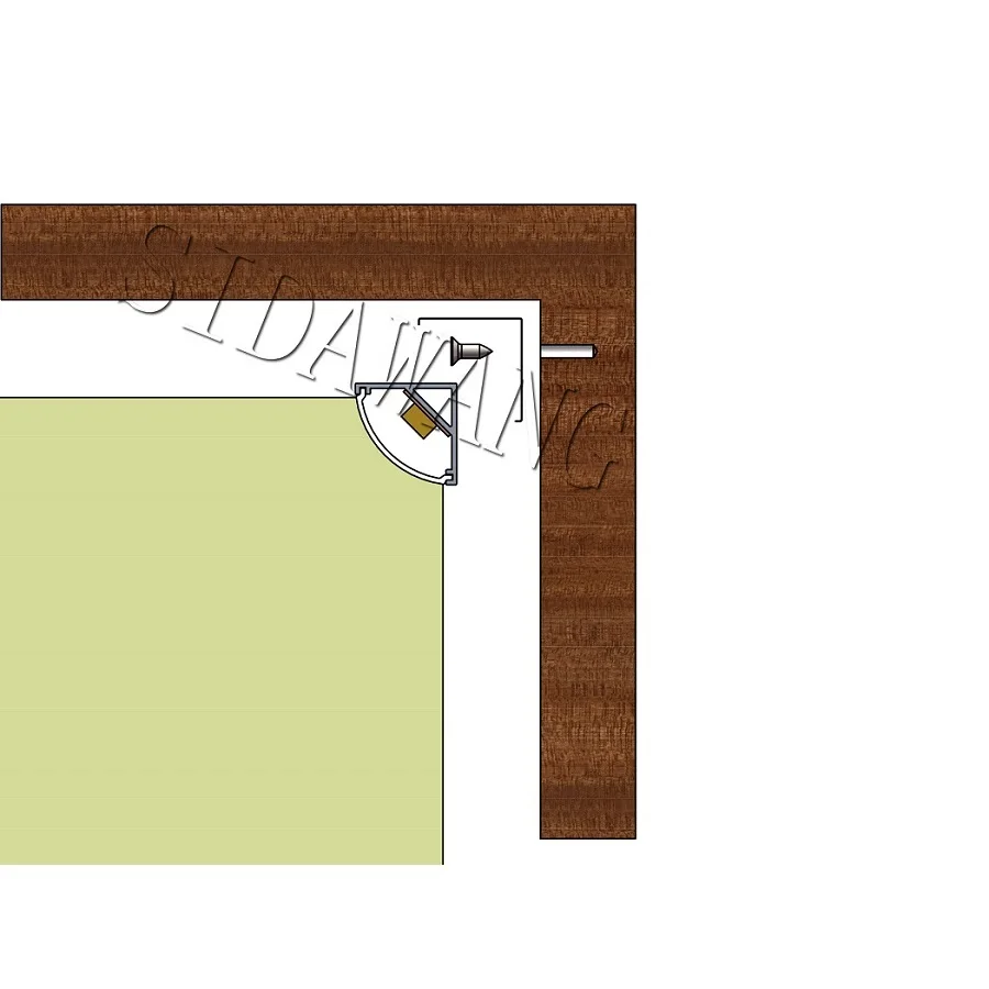2.5m Corner mount V shape 1616 Led aluminum strip profile for 10mm SDW002 | Освещение