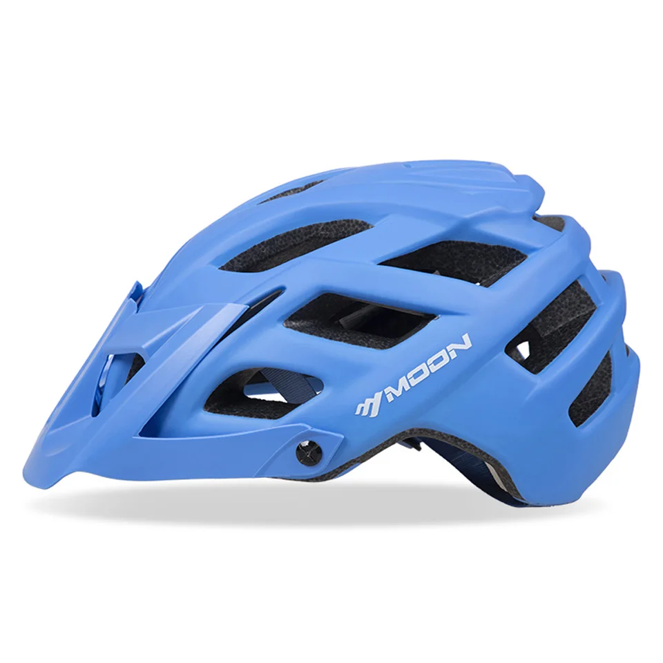 MOON велосипедный шлем TRAIL XC велосипедный шлем In-mold MTB велосипедный шлем Casco Ciclismo дорожные горные шлемы Защитная крышка M/L Размер - Цвет: Синий