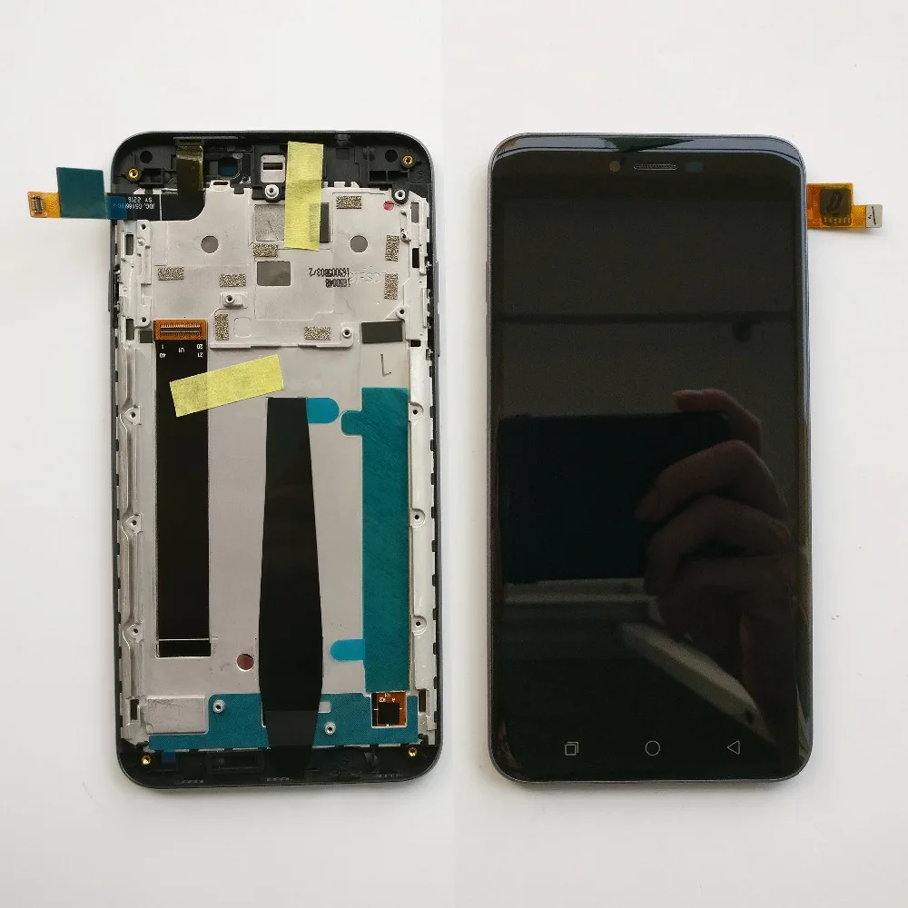 100% тестирование белый 5 inch Вертикальный чехол книжка для Coolpad Torino R108 ЖК дисплей +