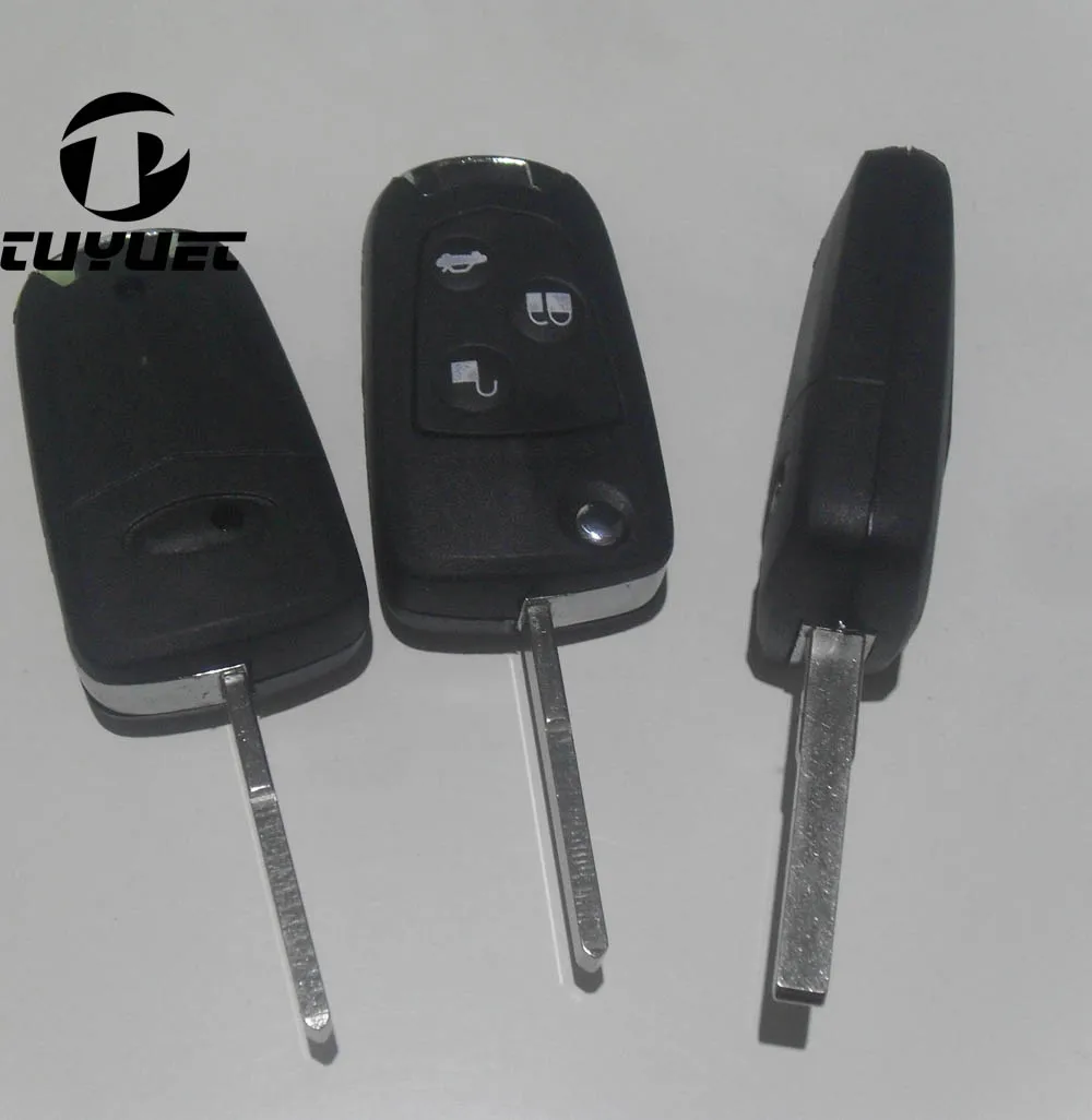 Пустой модифицированный раскладной чехол для дистанционного ключа с 3 кнопками