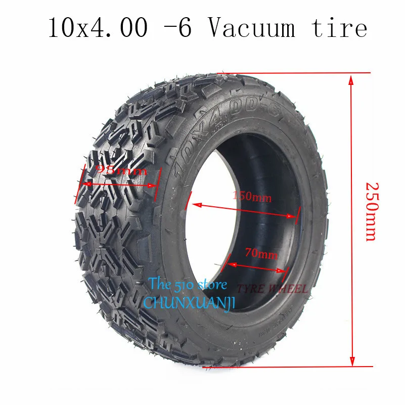 10 inch vacuum tyres 10X4.00-6 10*4.00-6 Tires Tubeless Vacuum Tyre for snow plow Go karts ATV Quad bike OFF-Road Free shipping |