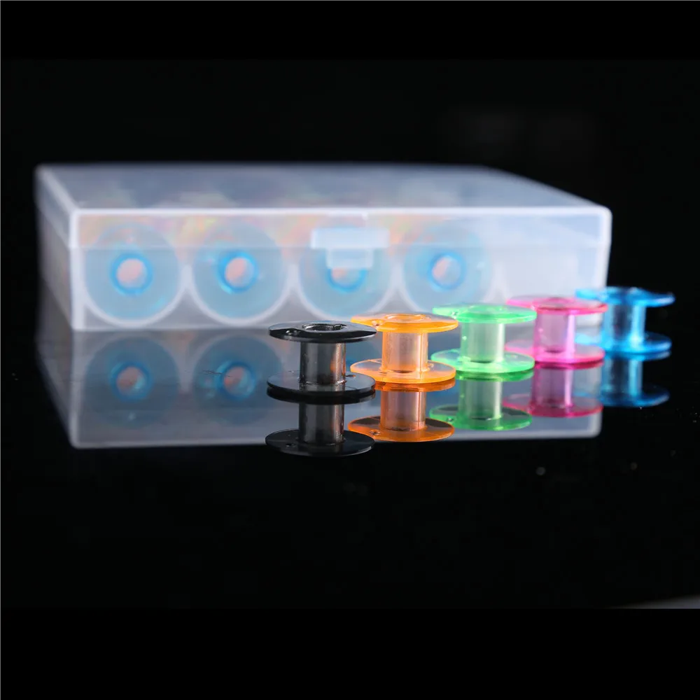 25 шт. разноцветные пластиковые пустые катушки для ниток|plastic spool empty|bobbins sewing machine