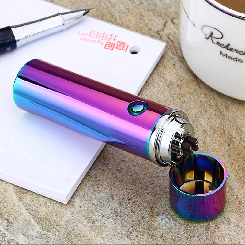 Usb Зажигалка для сигарет plasma arc encendedor isqueiro электронная сигарета защищенный от