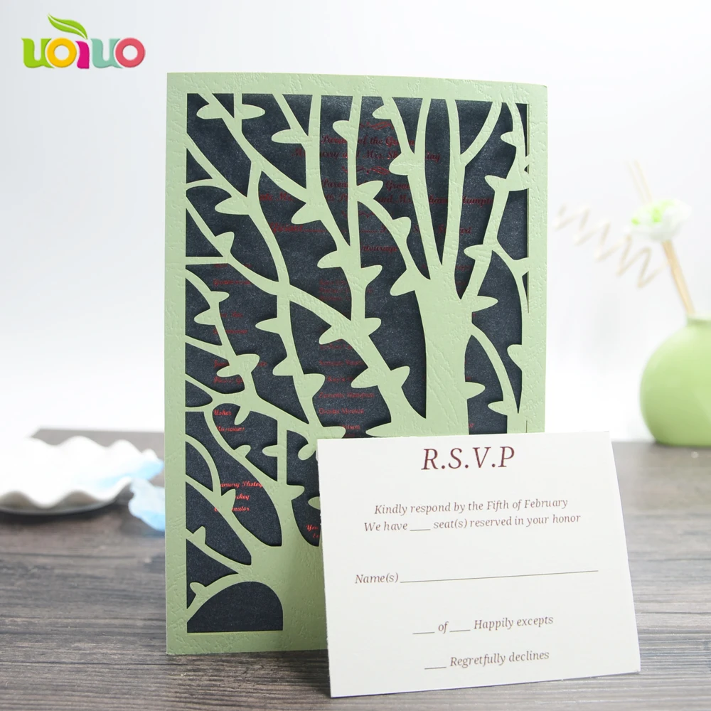 Бесплатная доставка 10 компл./Лот лазерная резка новые Пригласительные открытки с