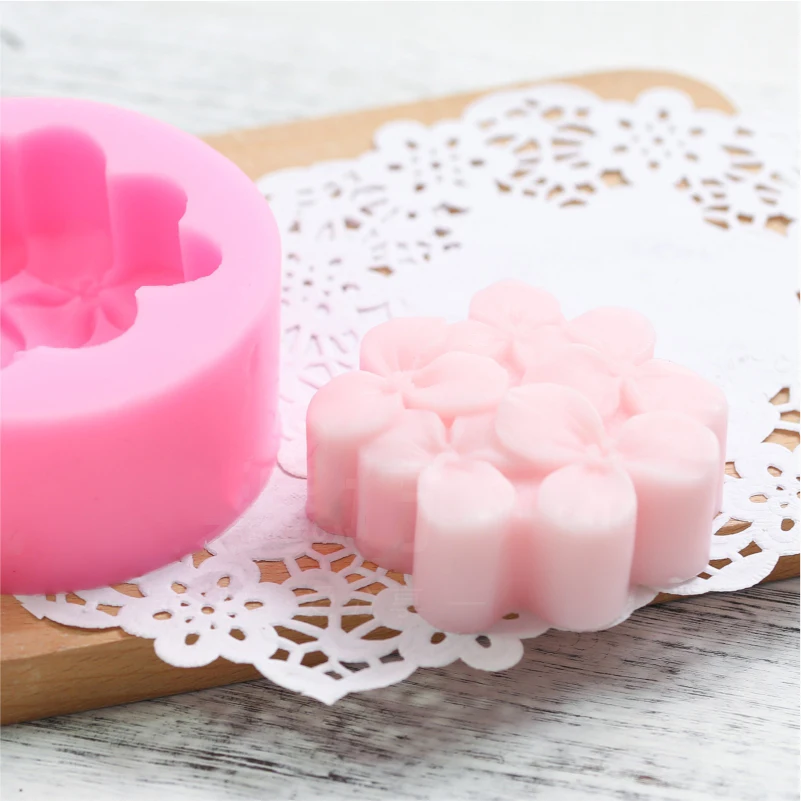 Гортензия цветок Силиконовое Мыло Плесень DIY Арома гипсовые поделки свечи