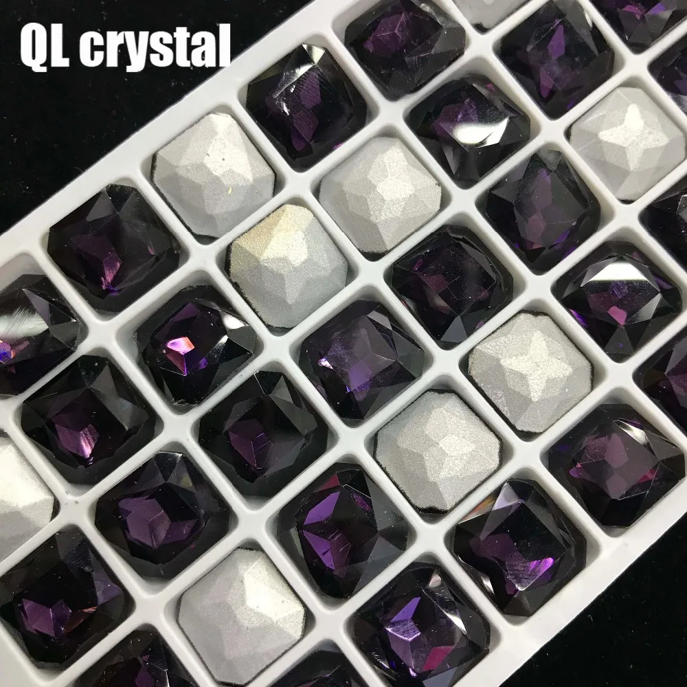 QL Crystal ALL SIZE Octagon Square Pointback Rhinestone High Quality for Jewelry Making DIY Accessories | Дом и сад