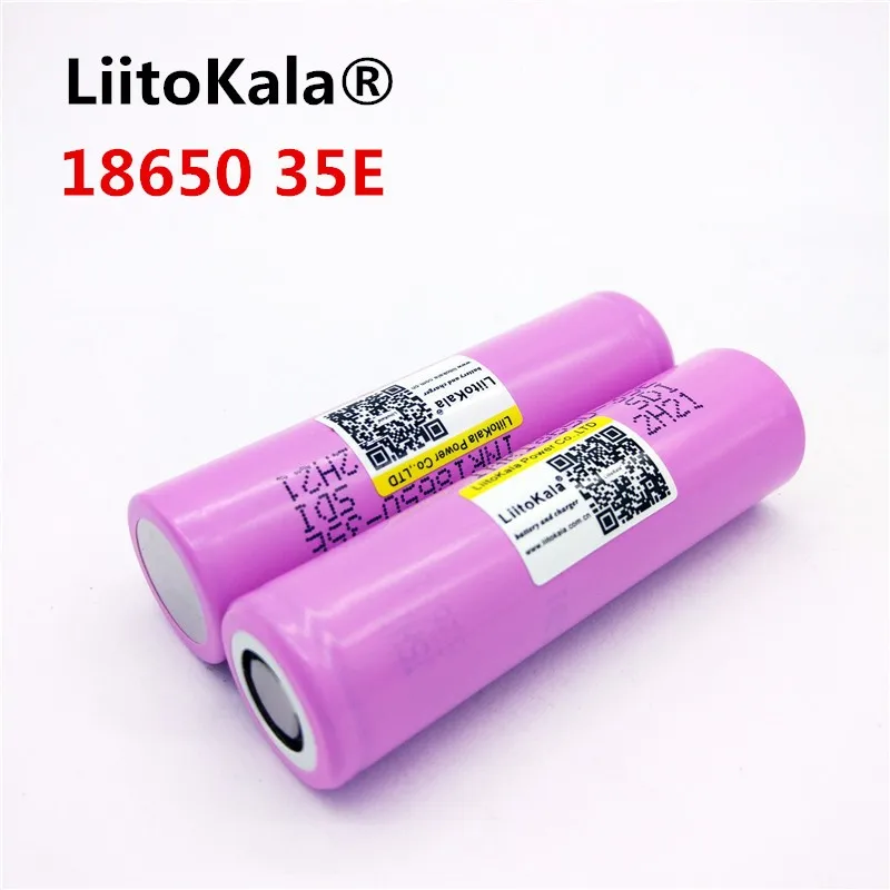 Liitokala 3500 мАч descarga 13a inr18650 35e para Для 18650 bateria li ion 3 7 v recarregavel|Перезаряжаемые батареи| |