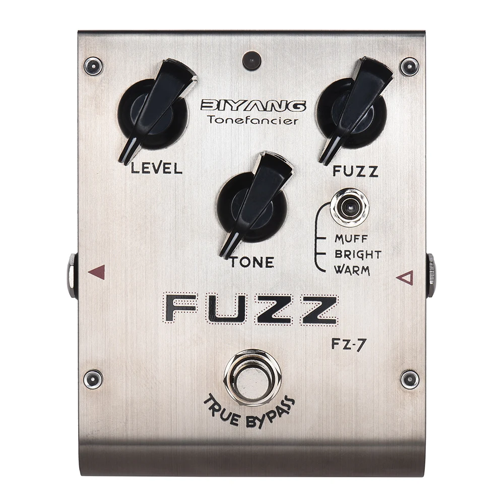 BIYANG FZ 7 Tonefacier Серия 3 режима Fuzz педаль гитарного эффекта настоящий байпас