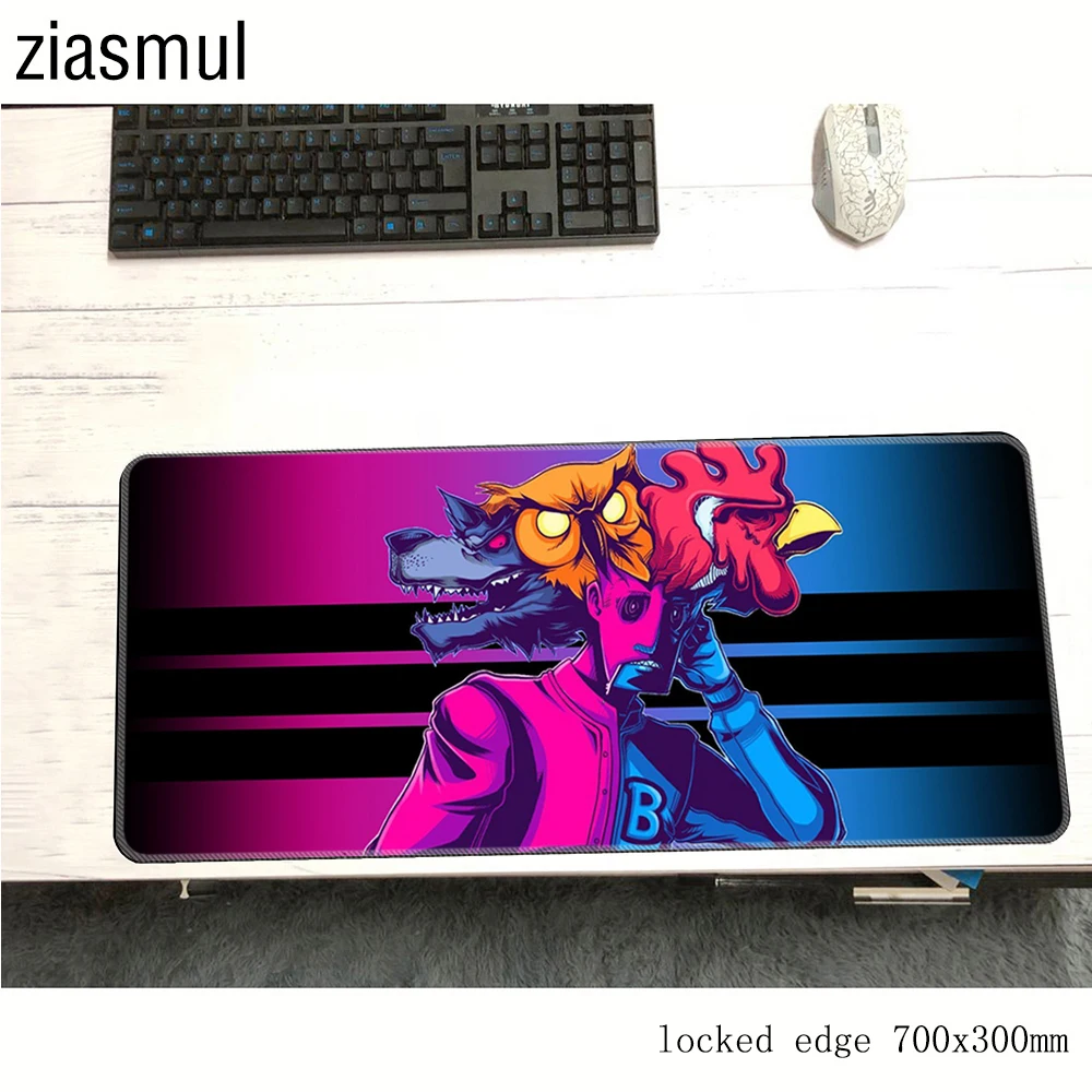 Коврик для мыши hotline miami 700x300x2 мм игровой коврик большой с рисунком HD классный