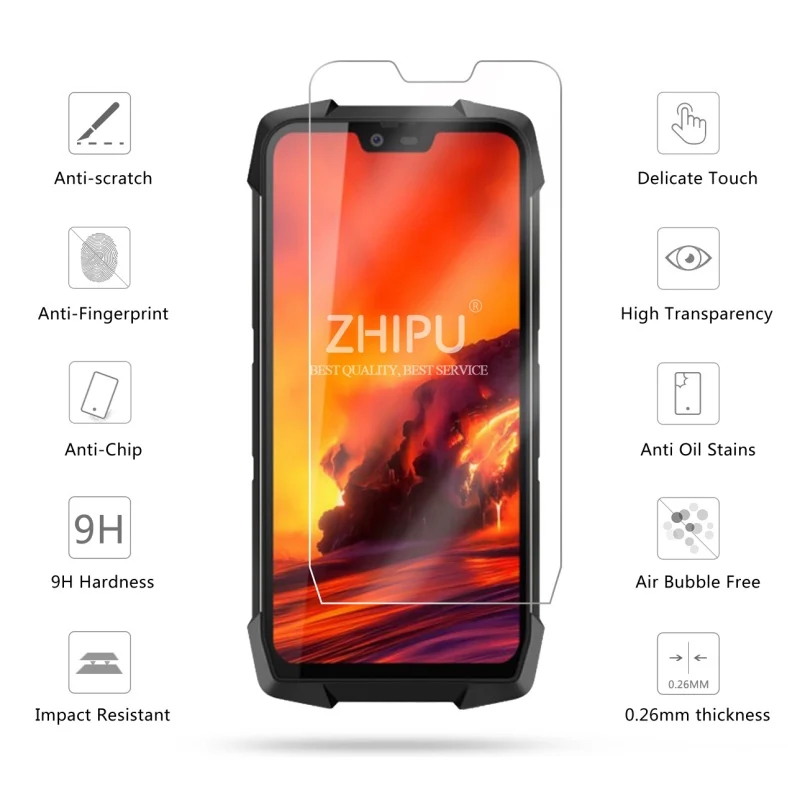 2 шт. закаленное стекло для Blackview BV9700 Pro Защитное экрана 2.5D 9H Премиум Закаленное