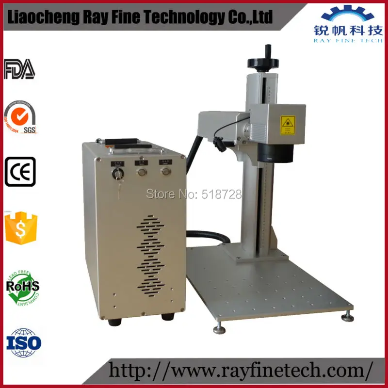 Бесплатная доставка DHL высокоточная волоконная лазерная маркировочная машина