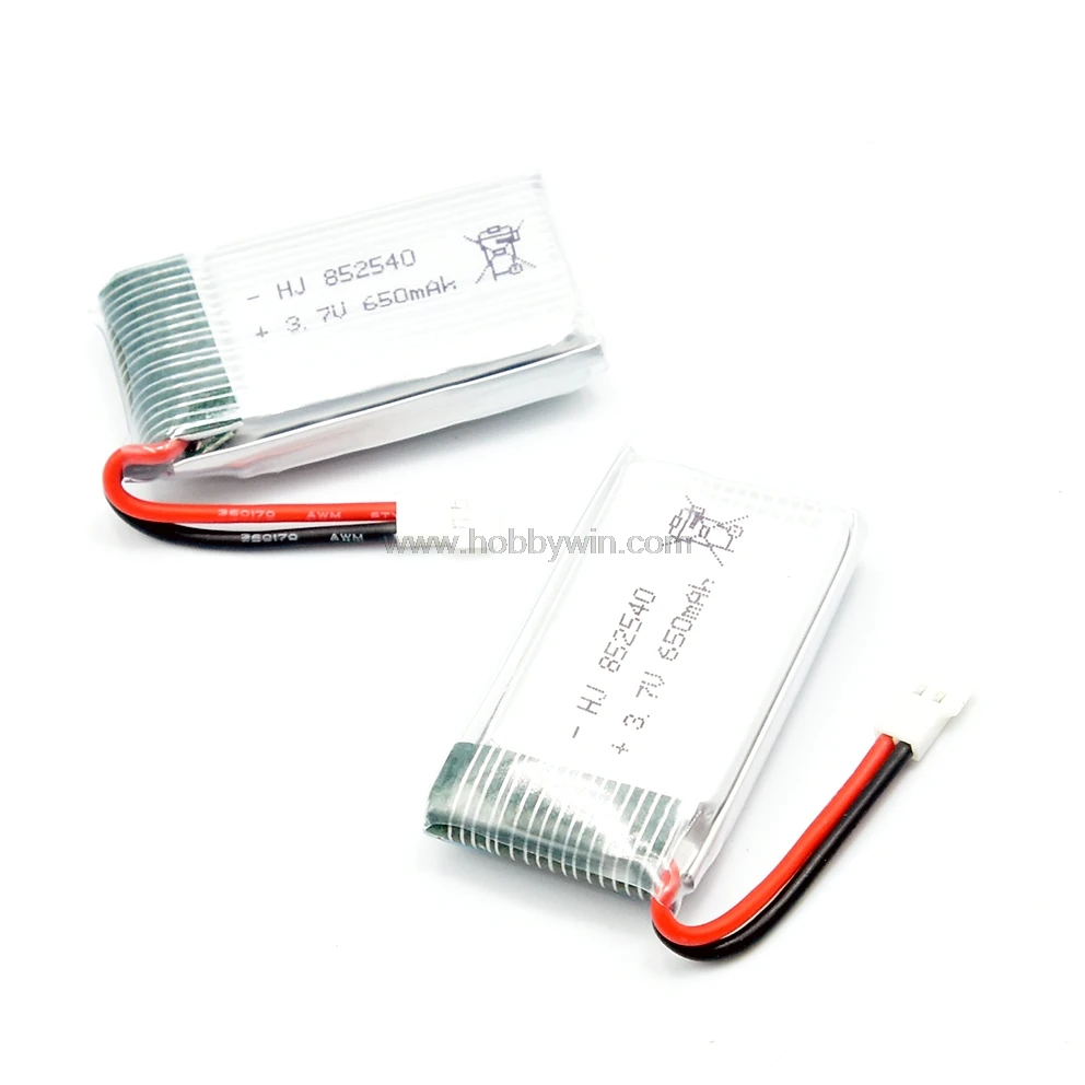 2 шт. 3 7 V 1S 650mAh 25C LiPO батарея MX2.0 2P разъем для мини FPV Дрон RC модель микро