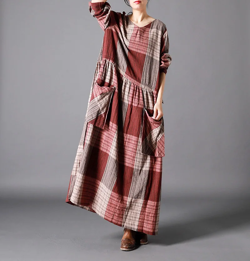 Women Summer Striped Patchwork Dress Ladies Loose Big Pockets V neck Dresses 2019 Wrinkle | Женская одежда