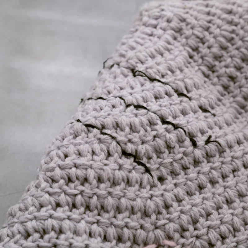 Круглое детское одеяло 80x80 см ручной вязки игровые коврики с животными детские