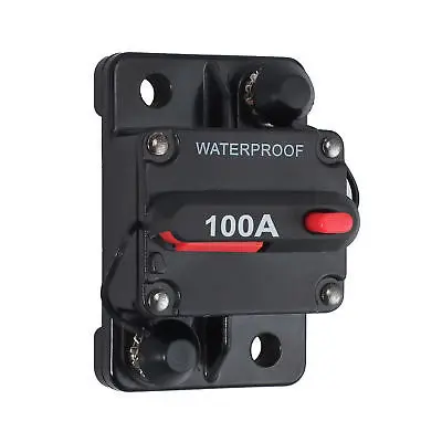 100A AMP автоматический выключатель IP67 Двойной аккумулятор 12 В 24 В предохранитель ручной сброс водонепроницаемый