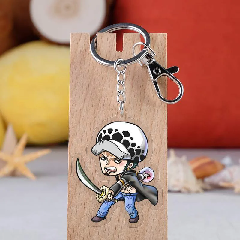 Аниме один кусок брелок мультфильм figuerluffy Ace Nami Сабо Боа Хэнкок Чоппер акриловый кулон брелок - Цвет: H05