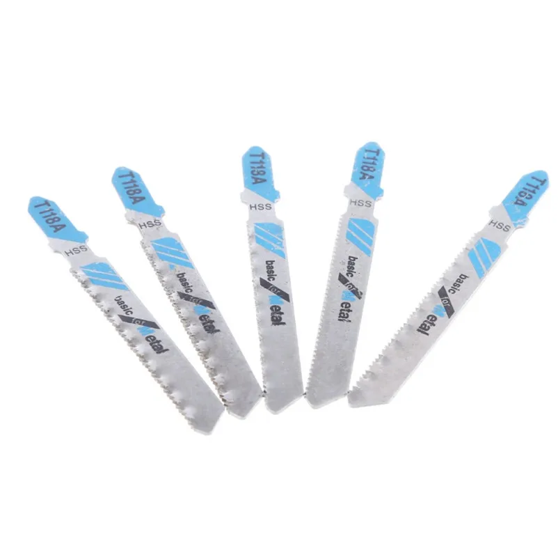 

5 Pcs HSS T118A Jig Saw Blades Wood Metal Fast Cutting Reciprocating Saw Blade